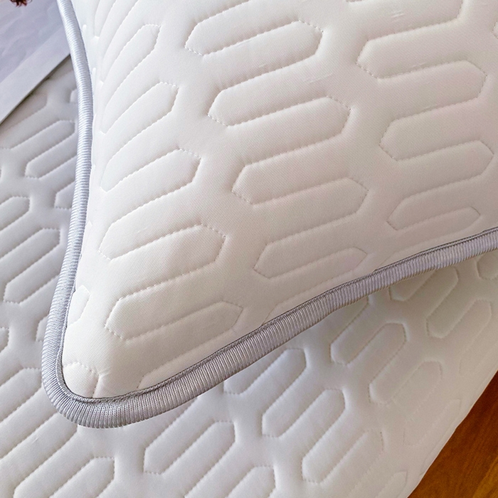 91家纺网 家纺一手货源 找家纺 雨彤家纺 2025年新款A类乳胶凉感丝双人长枕套 珍珠白