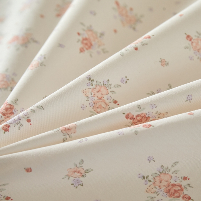 91家纺网 家纺一手货源 找家纺 丽卡家纺 2025新款活性印花全棉四件套 漫步花庭