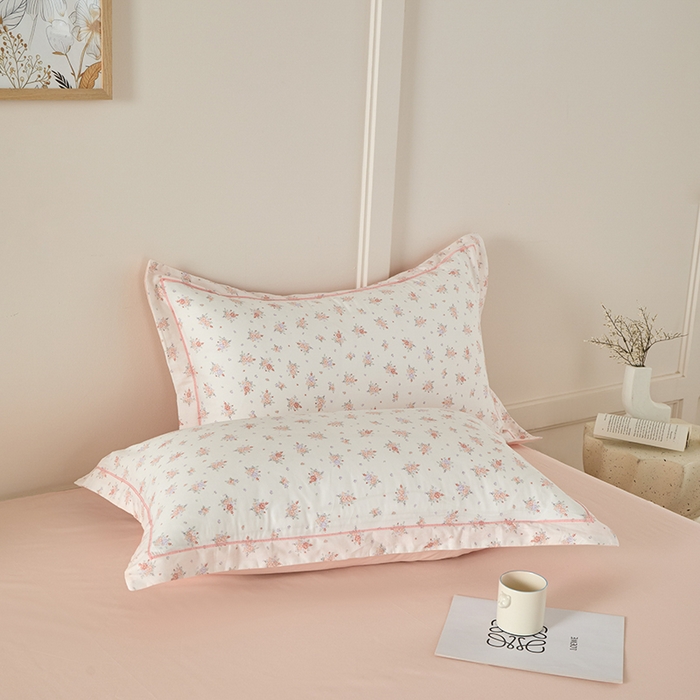 91家纺网 家纺一手货源 找家纺 丽卡家纺 2025新款活性印花全棉四件套 漫步花庭