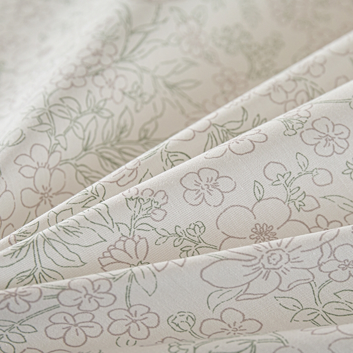 91家纺网 家纺一手货源 找家纺 丽卡家纺 2025新款活性印花全棉四件套 庭花意动