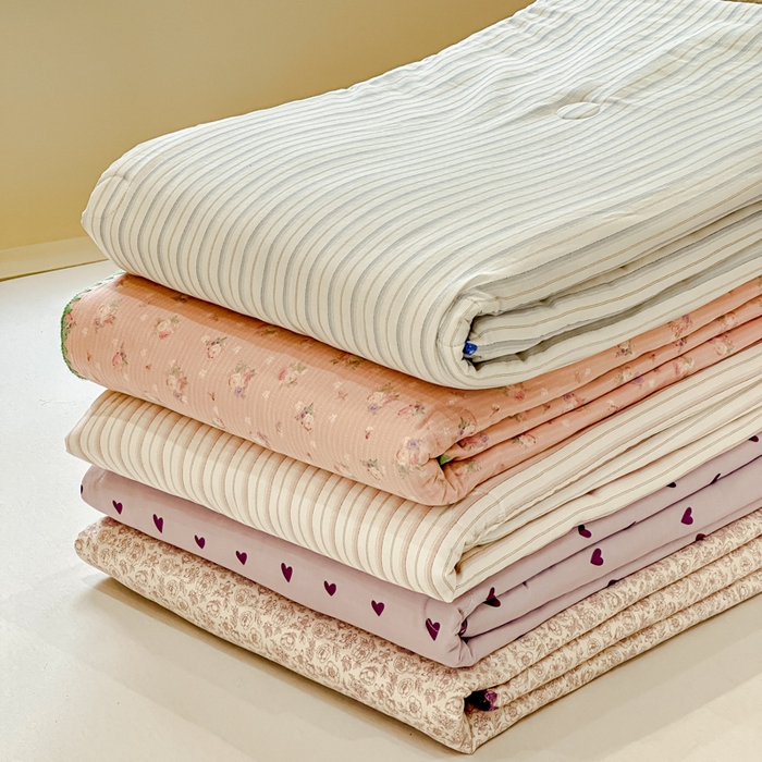 （总）金丝鸟家纺 2025春夏新款全棉纯棉双层纱夏被夏凉被空调被