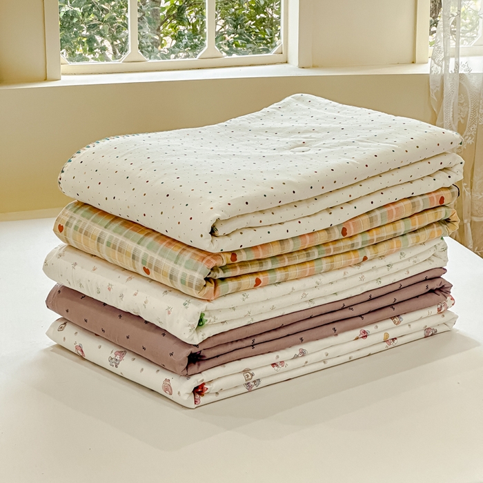 91家纺网 家纺一手货源 找家纺 （总）金丝鸟家纺 2025春夏新款全棉纯棉双层纱夏被夏凉被空调被