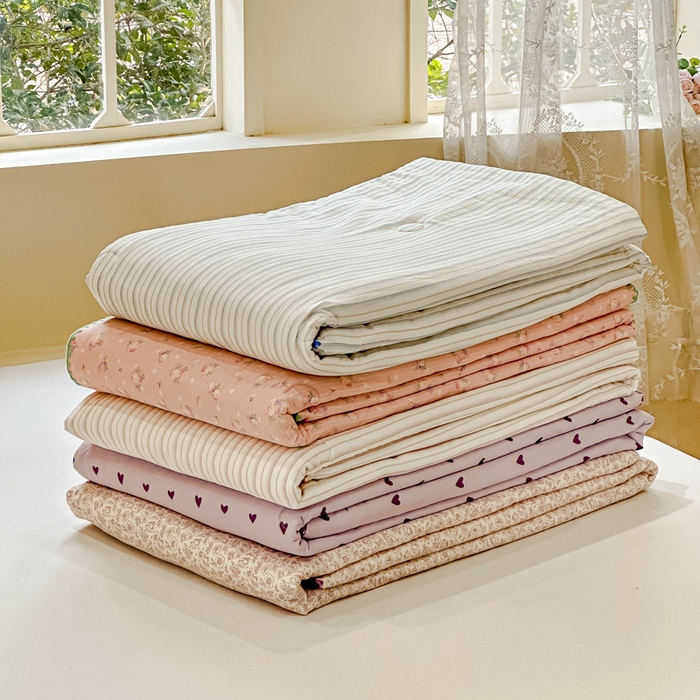 91家纺网 家纺一手货源 找家纺 （总）金丝鸟家纺 2025春夏新款全棉纯棉双层纱夏被夏凉被空调被