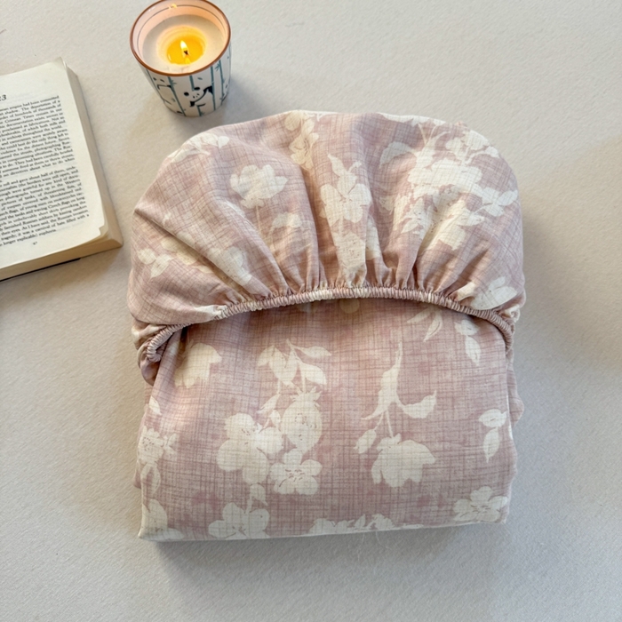 91家纺网 家纺一手货源 找家纺 金丝鸟家纺 2025春夏新款全棉纯棉双层纱床单 单品单件 花影