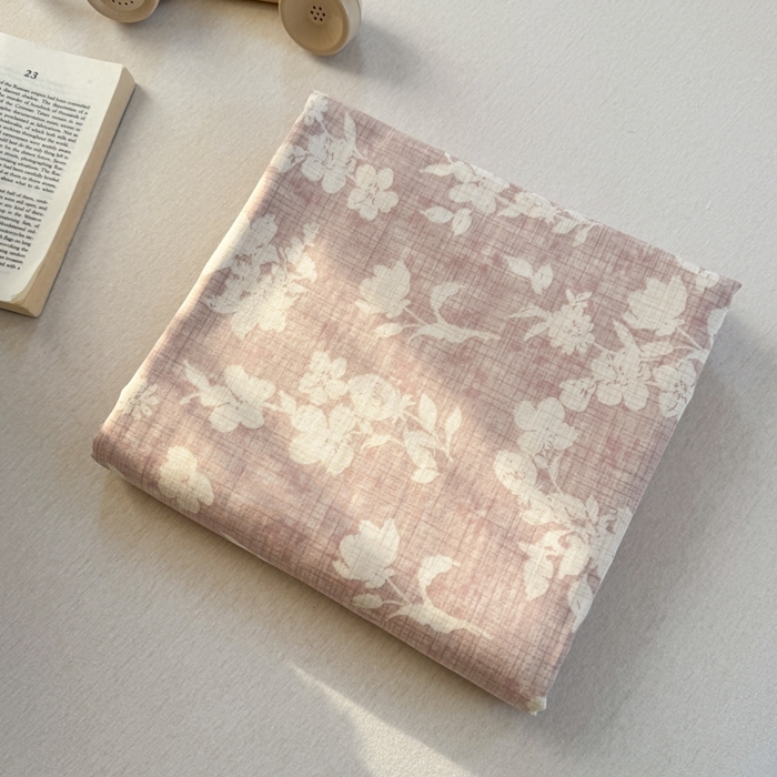 91家纺网 家纺一手货源 找家纺 金丝鸟家纺 2025春夏新款全棉纯棉双层纱床单 单品单件 花影