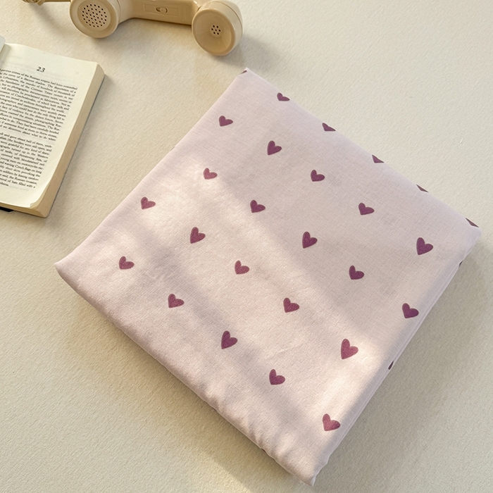 91家纺网 家纺一手货源 找家纺 金丝鸟家纺 2025春夏新款全棉纯棉双层纱床单 单品单件 紫色心情