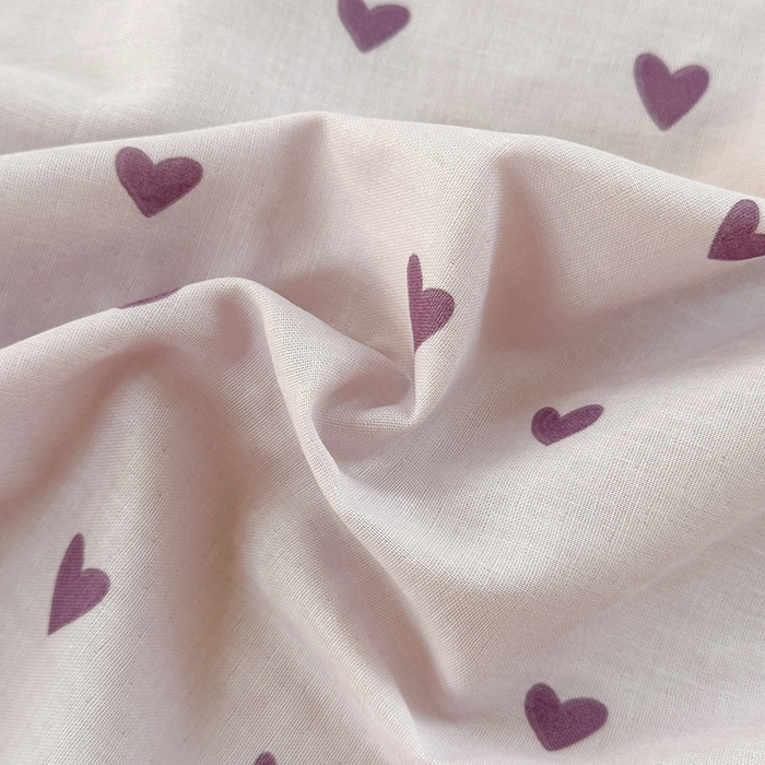 91家纺网 家纺一手货源 找家纺 金丝鸟家纺 2025春夏新款全棉纯棉双层纱床单 单品单件 紫色心情