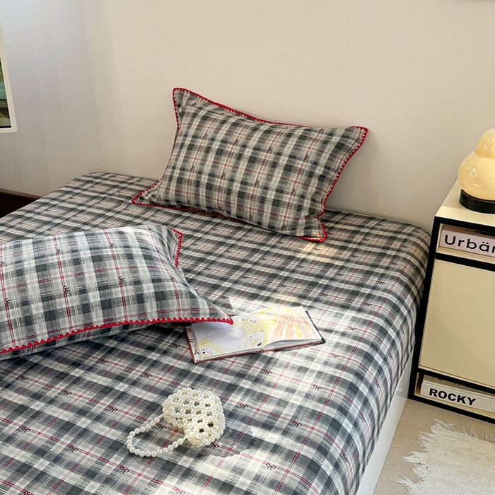 91家纺网 家纺一手货源 找家纺 金丝鸟家纺 2025春夏新款全棉纯棉双层纱床单 单品单件 黑格尔