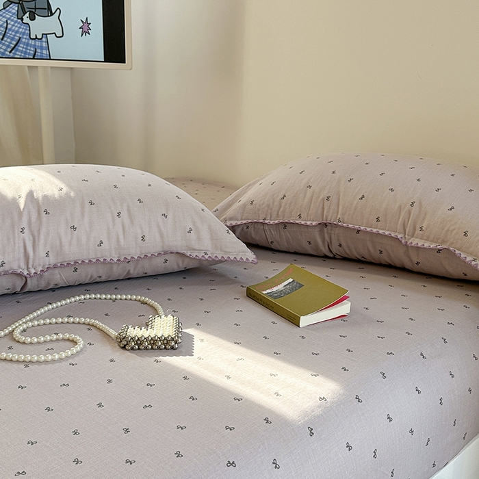 91家纺网 家纺一手货源 找家纺 金丝鸟家纺 2025春夏新款全棉纯棉双层纱床单 单品单件 密语小结