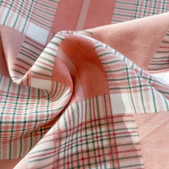 91家纺网 家纺一手货源 找家纺 金丝鸟家纺 2025春夏新款全棉纯棉双层纱床单 单品单件 怀秋豆沙格