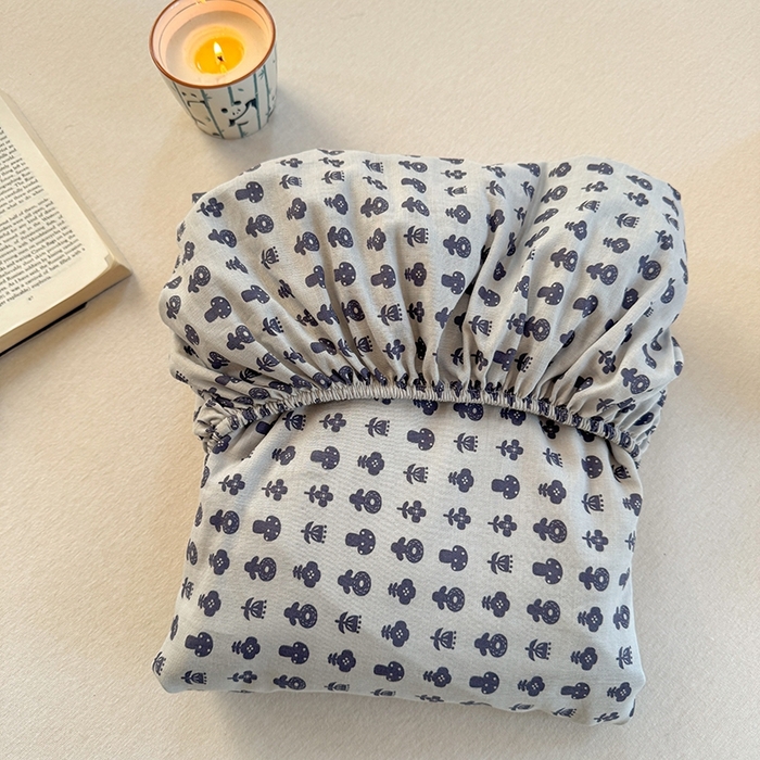 91家纺网 家纺一手货源 找家纺 金丝鸟家纺 2025春夏新款全棉纯棉双层纱床单 单品单件 吉祥