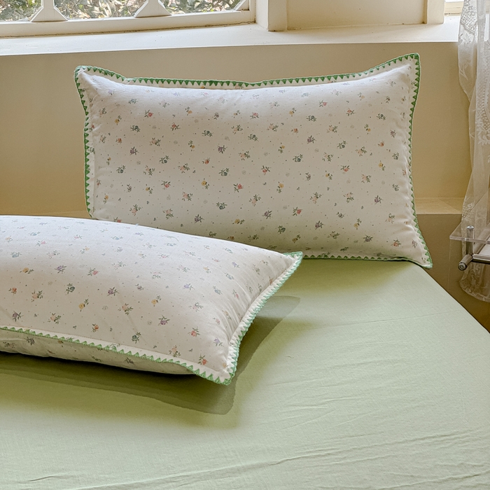 91家纺网 家纺一手货源 找家纺 金丝鸟家纺 2025春夏新款全棉纯棉双层纱夏被夏凉被空调被 百花 绿