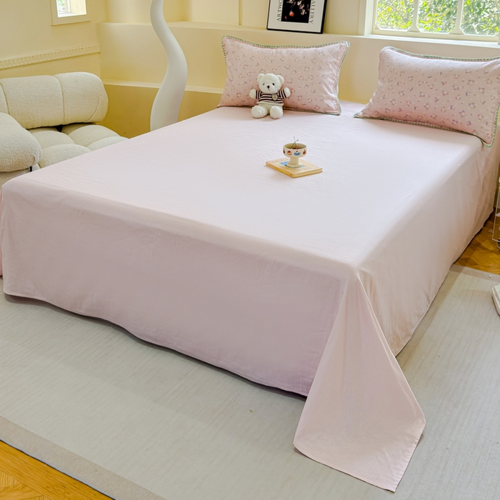 91家纺网 家纺一手货源 找家纺 金丝鸟家纺 2025春夏新款全棉纯棉双层纱夏被夏凉被空调被 粉色花香