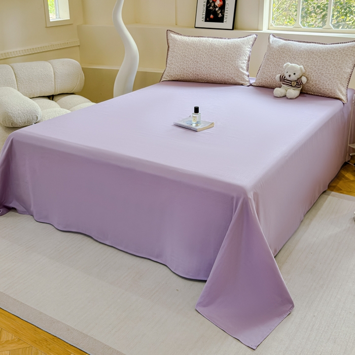 91家纺网 家纺一手货源 找家纺 金丝鸟家纺 2025春夏新款全棉纯棉双层纱夏被夏凉被空调被 蔷薇花露 紫