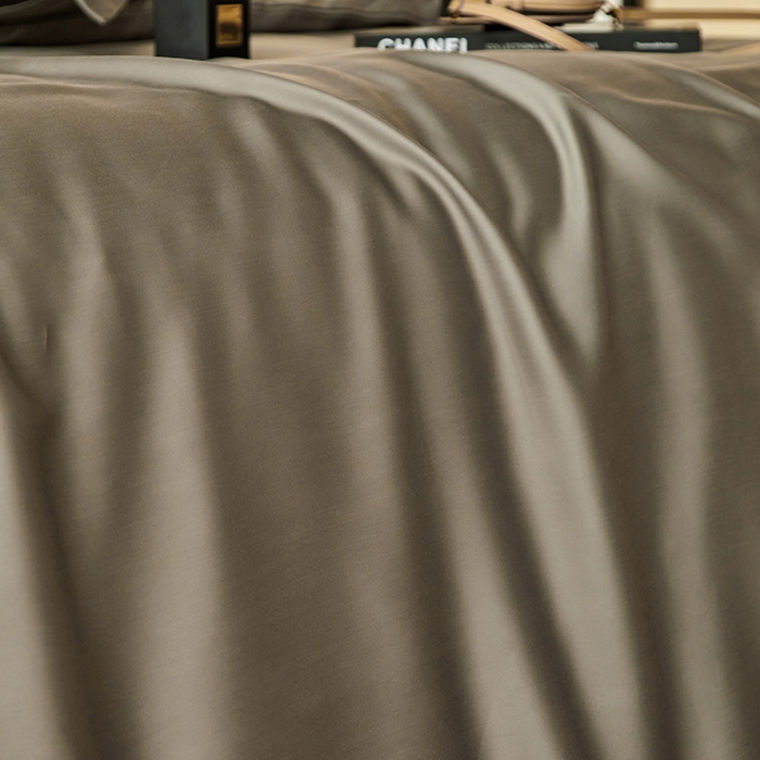 91家纺网 家纺一手货源 找家纺 张公子婚庆馆 2025新款60S撞色天丝四件套系列 竹卡（纯色）