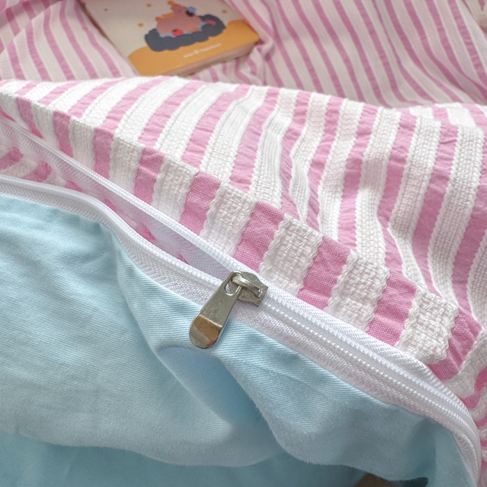 91家纺网 家纺一手货源 找家纺 如意朵 2025新款全棉纯棉提花水洗棉绣花四件套（专版花型） 三只小狗