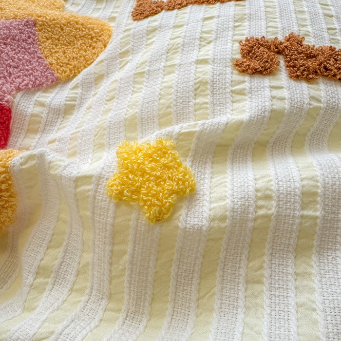 91家纺网 家纺一手货源 找家纺 如意朵 2025新款全棉纯棉提花水洗棉绣花四件套（专版花型） 抓星熊