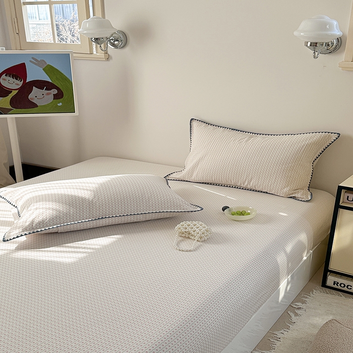 91家纺网 家纺一手货源 找家纺 （总）金丝鸟家纺 2025春夏新款全棉纯棉双层纱床单 单品单件