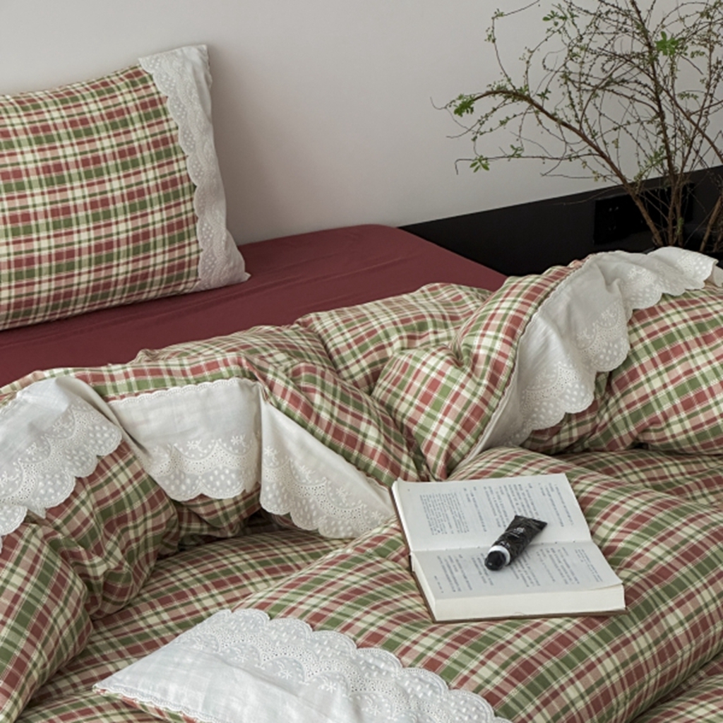 91家纺网 家纺一手货源 找家纺 （总）旷野 2025新款全棉纯棉60支双层纱四件套