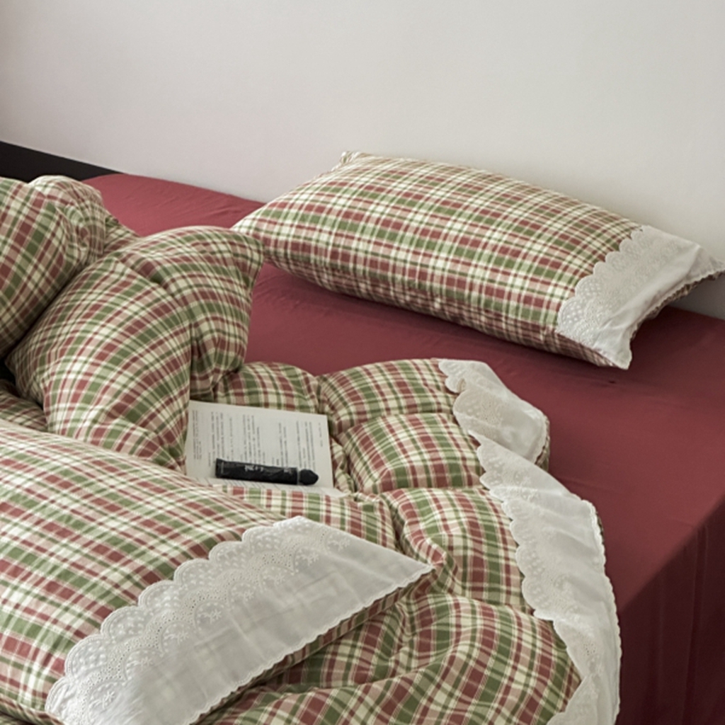 91家纺网 家纺一手货源 找家纺 （总）旷野 2025新款全棉纯棉60支双层纱四件套