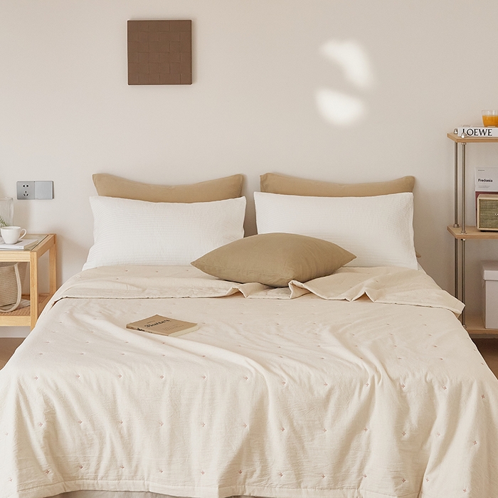 91家纺网 家纺一手货源 找家纺 原研家居 2025新款A类棉麻棉花夏被被子被芯 棉花夏被