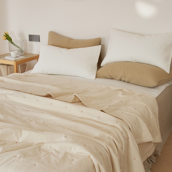 91家纺网 家纺一手货源 找家纺 原研家居 2025新款A类棉麻棉花夏被被子被芯 棉花夏被