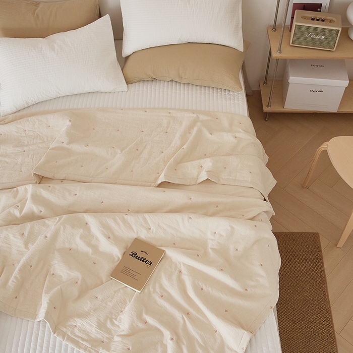 91家纺网 家纺一手货源 找家纺 原研家居 2025新款A类棉麻棉花夏被被子被芯 棉花夏被