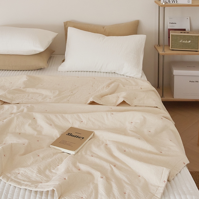 91家纺网 家纺一手货源 找家纺 原研家居 2025新款A类棉麻棉花夏被被子被芯 棉花夏被