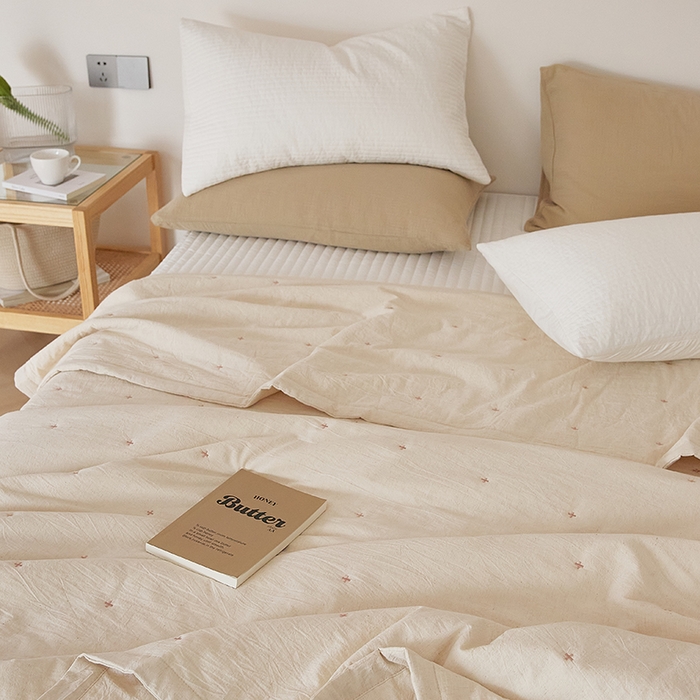 91家纺网 家纺一手货源 找家纺 原研家居 2025新款A类棉麻棉花夏被被子被芯 棉花夏被