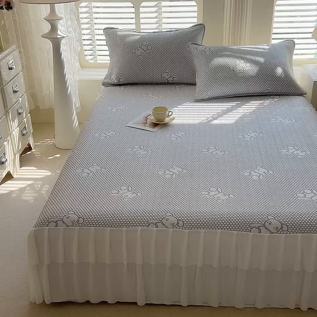 91家纺网 家纺一手货源 找家纺 （总）美达家纺 2025新品冰豆豆床盖凉席