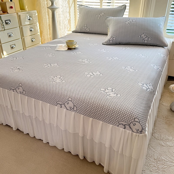 91家纺网 家纺一手货源 找家纺 （总）美达家纺 2025新品冰豆豆床盖凉席