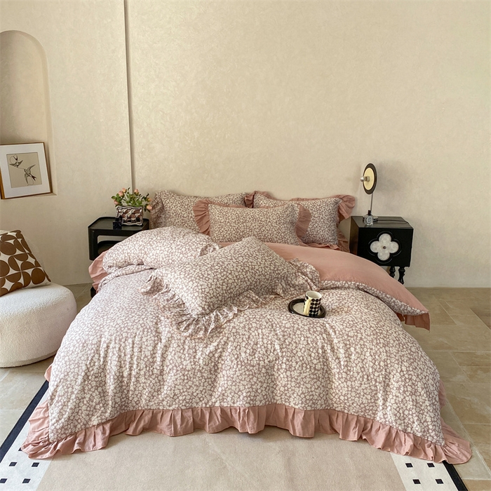 91家纺网 家纺一手货源 找家纺 （总）2025新款全棉双层纱多功能夏被四件套