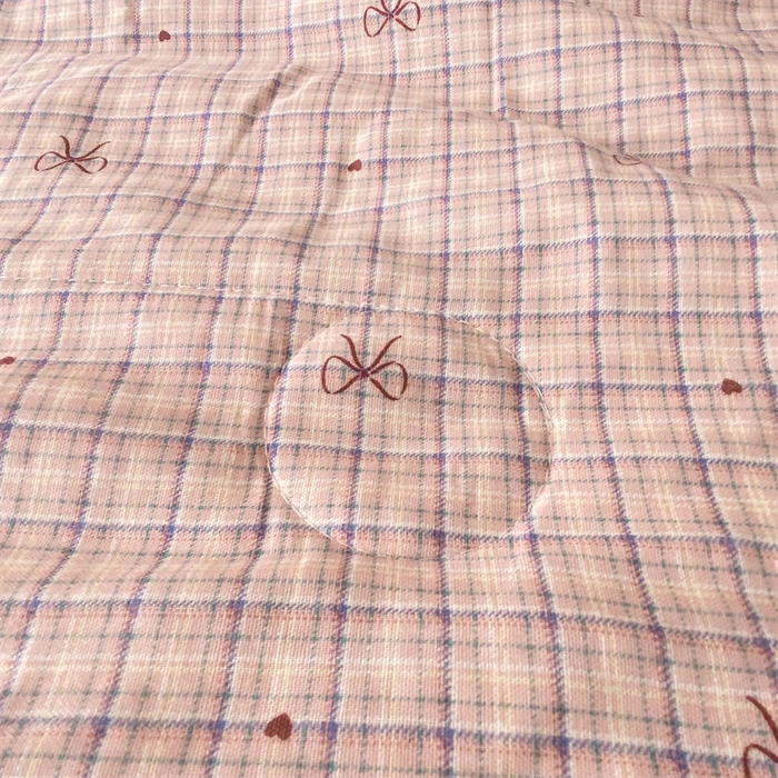 91家纺网 家纺一手货源 找家纺 2025新款全棉双层纱多功能夏被四件套 蝴蝶结