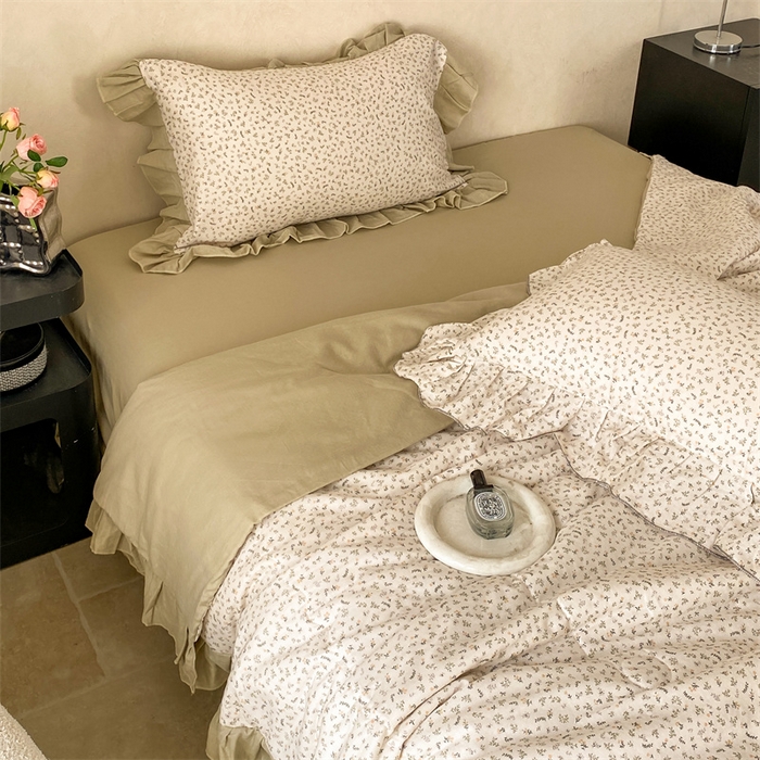 91家纺网 家纺一手货源 找家纺 2025新款全棉双层纱多功能夏被四件套 花絮