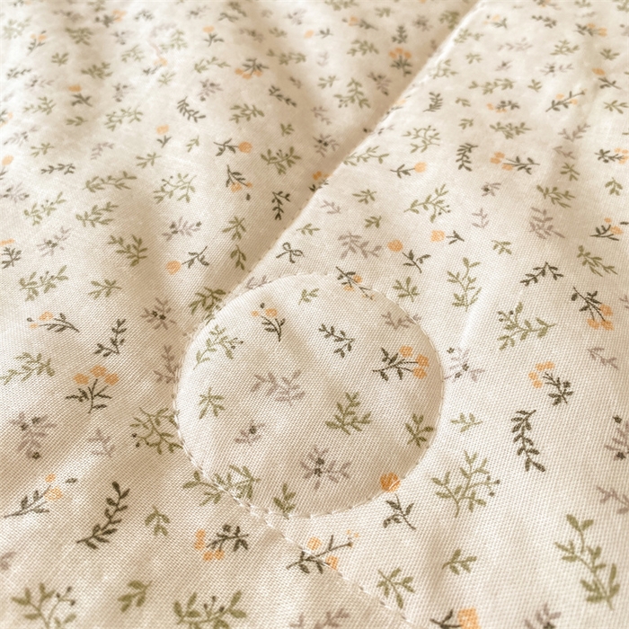 91家纺网 家纺一手货源 找家纺 2025新款全棉双层纱多功能夏被四件套 花絮