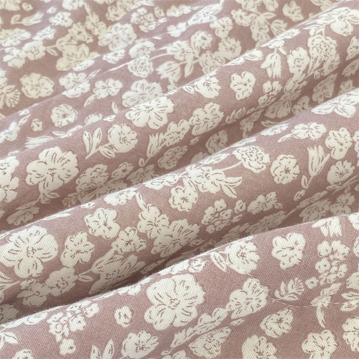 91家纺网 家纺一手货源 找家纺 2025新款全棉双层纱多功能夏被四件套 小碎花