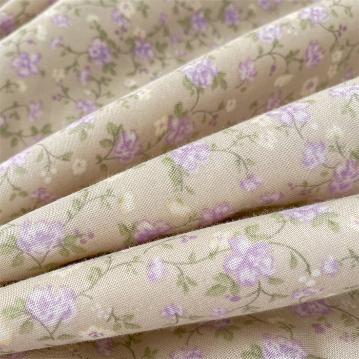 91家纺网 家纺一手货源 找家纺 2025新款全棉双层纱多功能夏被四件套 紫苏