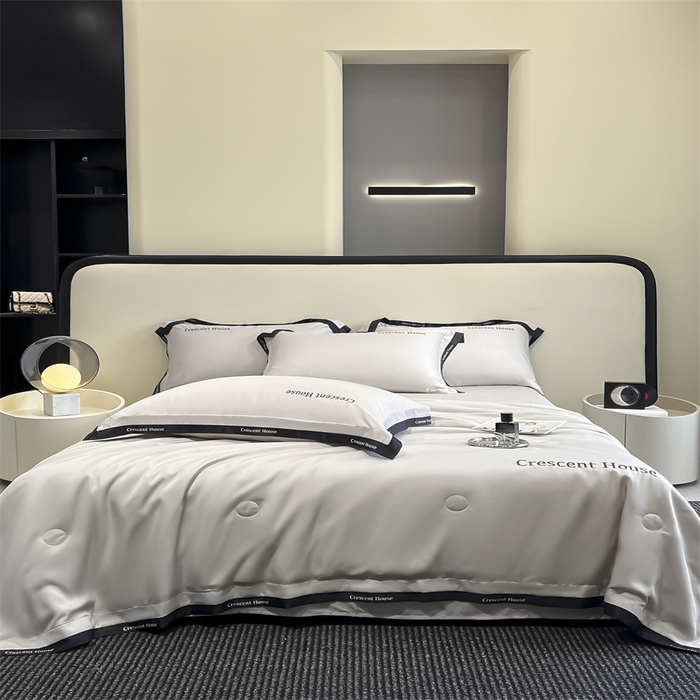 91家纺网 家纺一手货源 找家纺 （总）小久久（小九九） 2025新款水洗冰丝夏被四件套-卡瑞娜系列