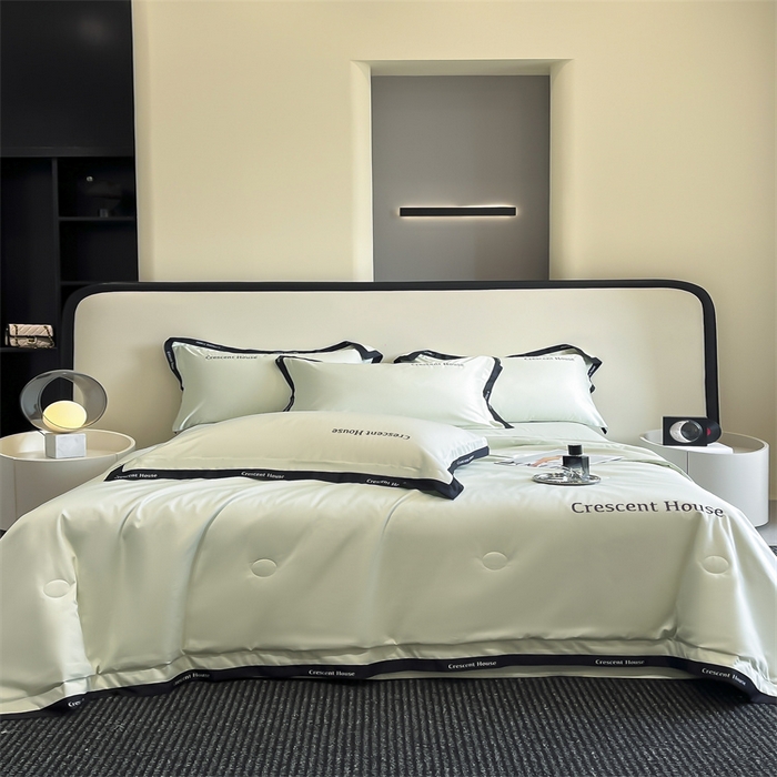 91家纺网 家纺一手货源 找家纺 （总）小久久（小九九） 2025新款水洗冰丝夏被四件套-卡瑞娜系列