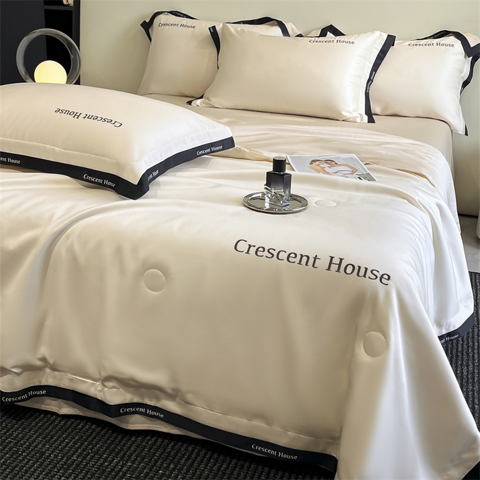 91家纺网 家纺一手货源 找家纺 （总）小久久（小九九） 2025新款水洗冰丝夏被四件套-卡瑞娜系列