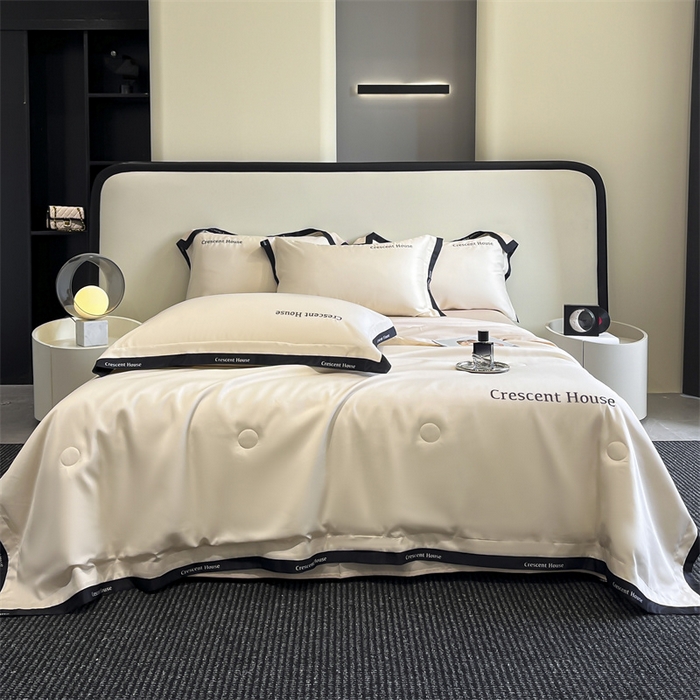 91家纺网 家纺一手货源 找家纺 （总）小久久（小九九） 2025新款水洗冰丝夏被四件套-卡瑞娜系列