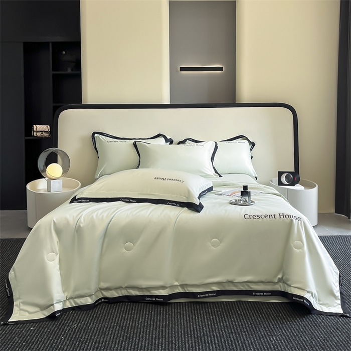 91家纺网 家纺一手货源 找家纺 小久久（小九九） 2025新款水洗冰丝夏被四件套-卡瑞娜系列 卡瑞娜-水果清香