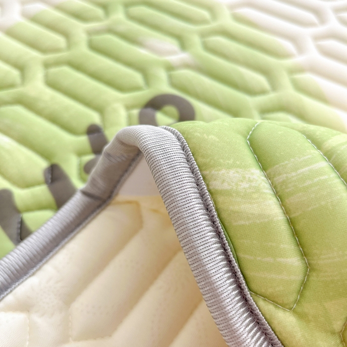 91家纺网 家纺一手货源 找家纺 沐慕 2025新款高克重小清新乳胶凉席-风格二 森系兔