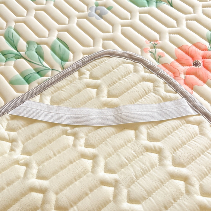 91家纺网 家纺一手货源 找家纺 沐慕 2025新款高克重小清新乳胶凉席-风格二 莫妮卡