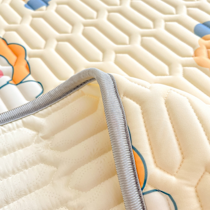 91家纺网 家纺一手货源 找家纺 沐慕 2025新款高克重小清新乳胶凉席-风格二 萌萌鸭