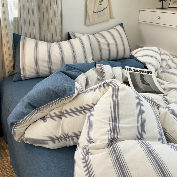 91家纺网 家纺一手货源 找家纺 （总）娜娜 2025新款A类全棉色织水洗棉四件套