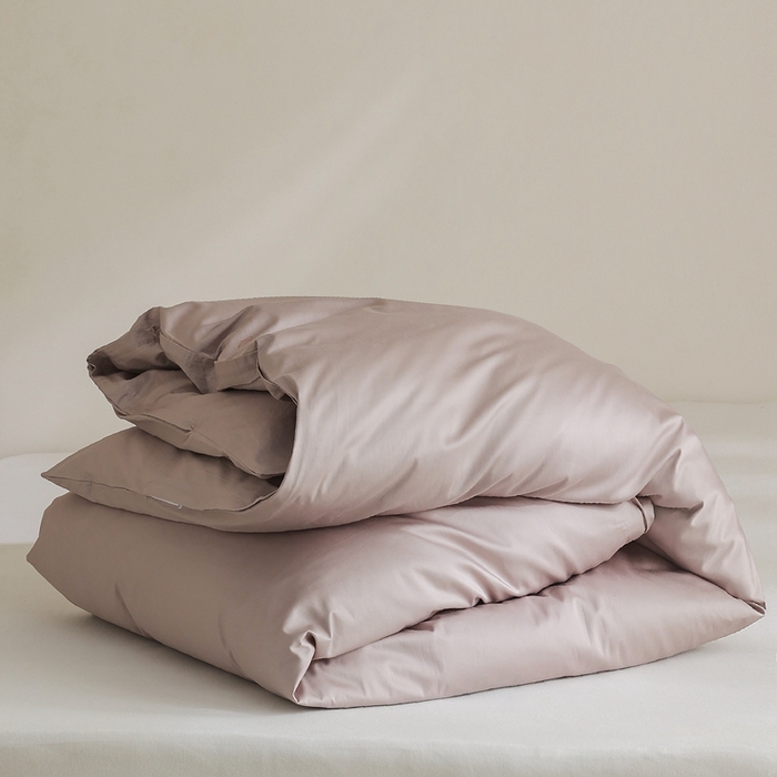 91家纺网 家纺一手货源 找家纺 棉眠 2025新款长绒棉纯色单品系列-单被套 冬日灰