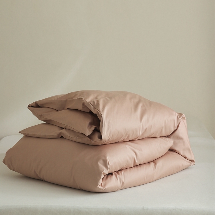 91家纺网 家纺一手货源 找家纺 棉眠 2025新款长绒棉纯色单品系列-单被套 黎沙棕