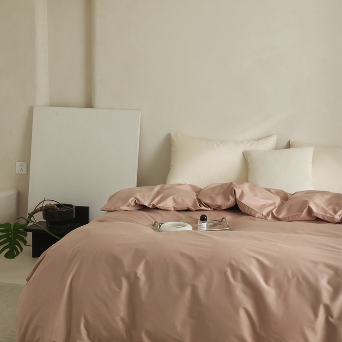 91家纺网 家纺一手货源 找家纺 棉眠 2025新款长绒棉纯色单品系列-单被套 黎沙棕