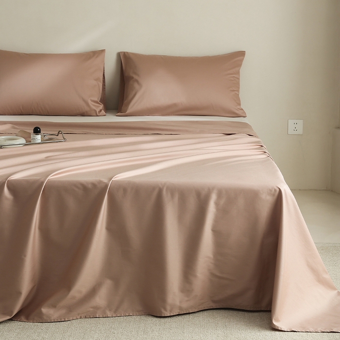 91家纺网 家纺一手货源 找家纺 （总）棉眠 2025新款长绒棉纯色单品系列-单床单